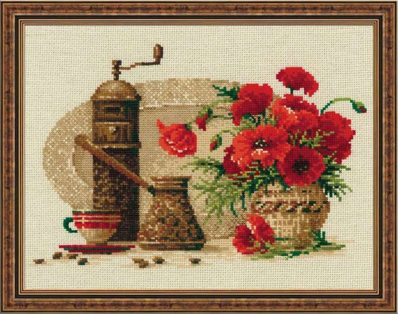 Counted Cross Stitch Kit RIOLIS COFFEE