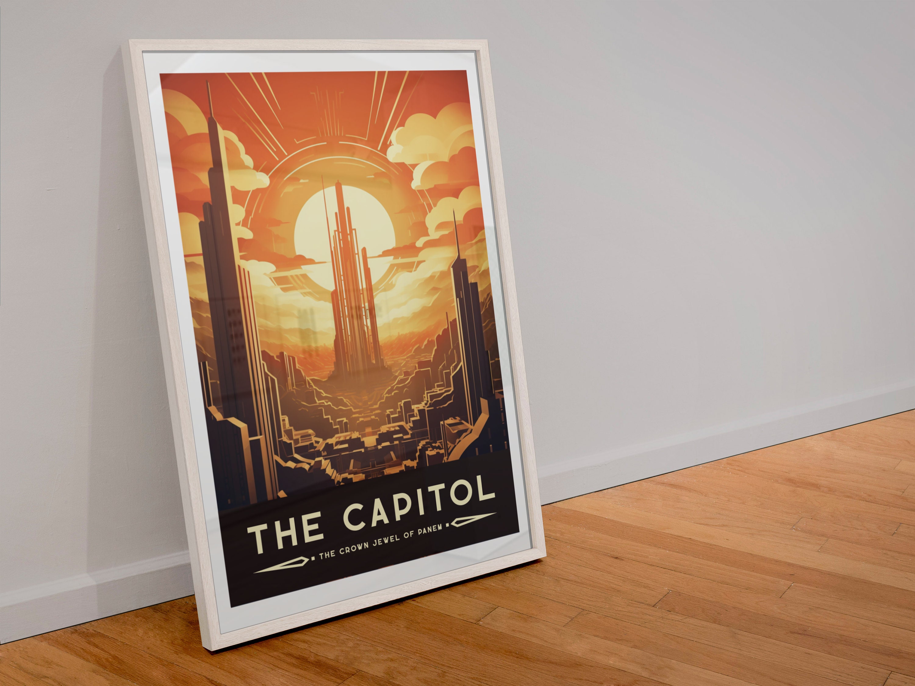 Discover The Capitol - Inspired by The Hunger Games - Vintage Travel Poster