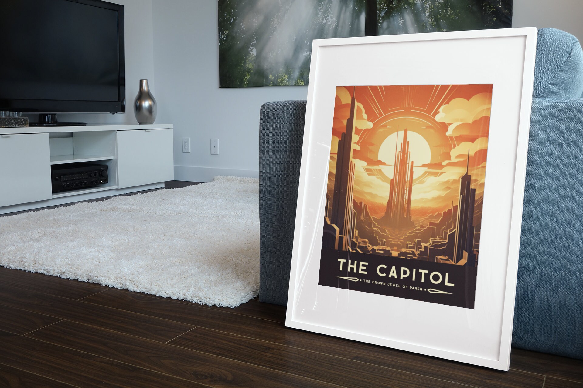 Discover The Capitol - Inspired by The Hunger Games - Vintage Travel Poster