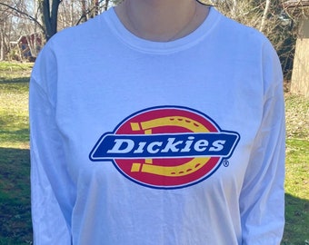 Men&#39;s DICKIES Logo Long Sleeve T-Shirt Size XL