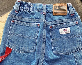 Vintage Boys RALPH LAUREN RL Jeans, Kids Polo Jeans Carpenter Denim Pants Size 6