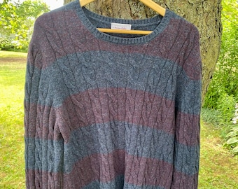 Men&#39;s Gran Sasso Pure Virgin Wool Pullover Sweater Made in Italy