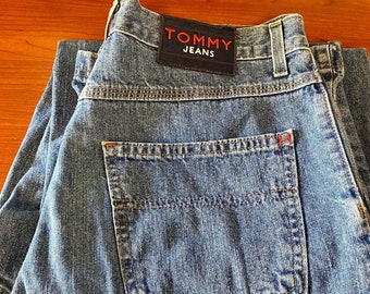 Men's Vintage Tommy Hilfiger Jeans, Retro Carpenter Denim Pants Size 34