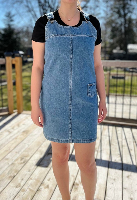 Vintage 90's Y2K Women's Denim Dress, Vintage Week