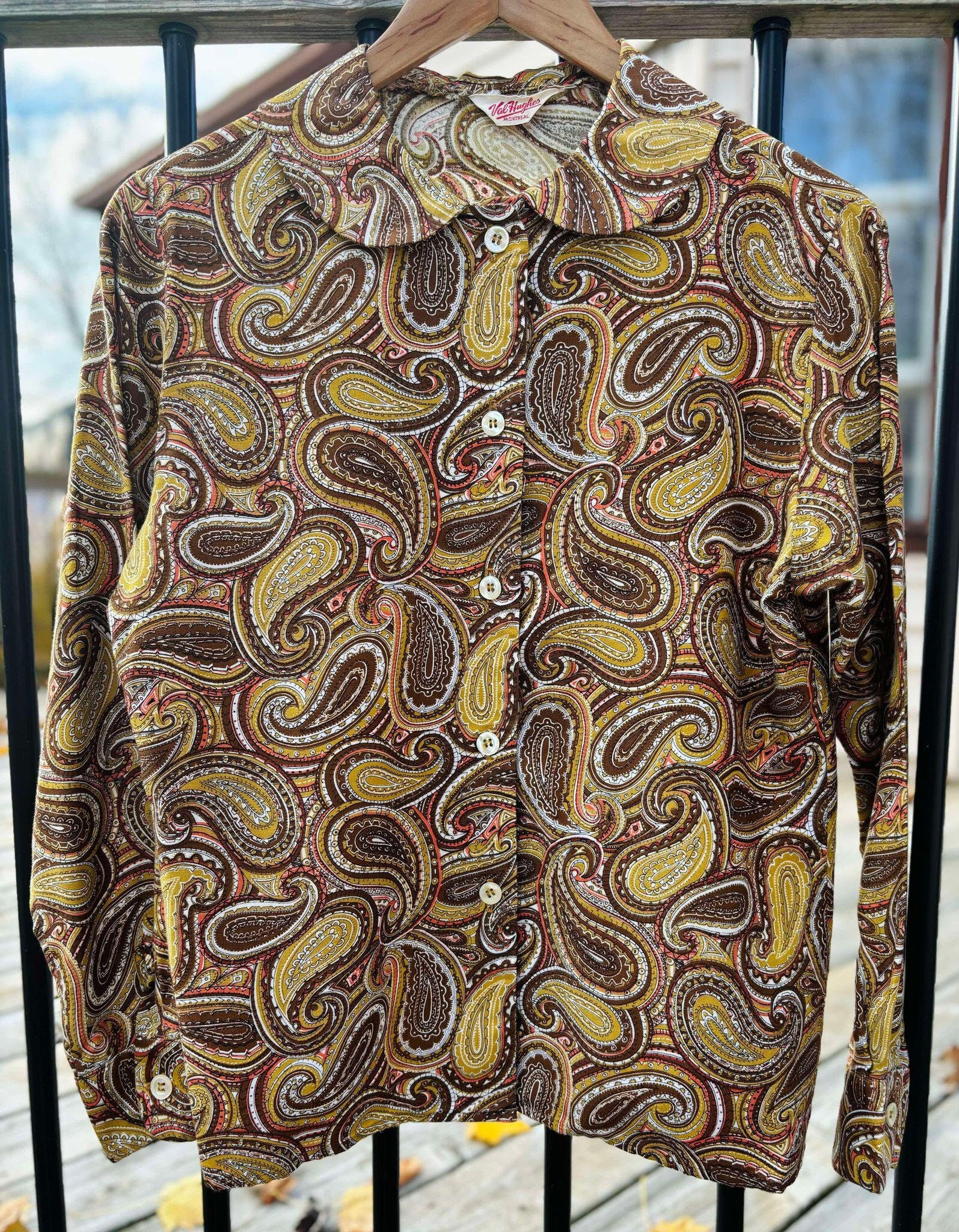 60s Paisley Shirt - Etsy