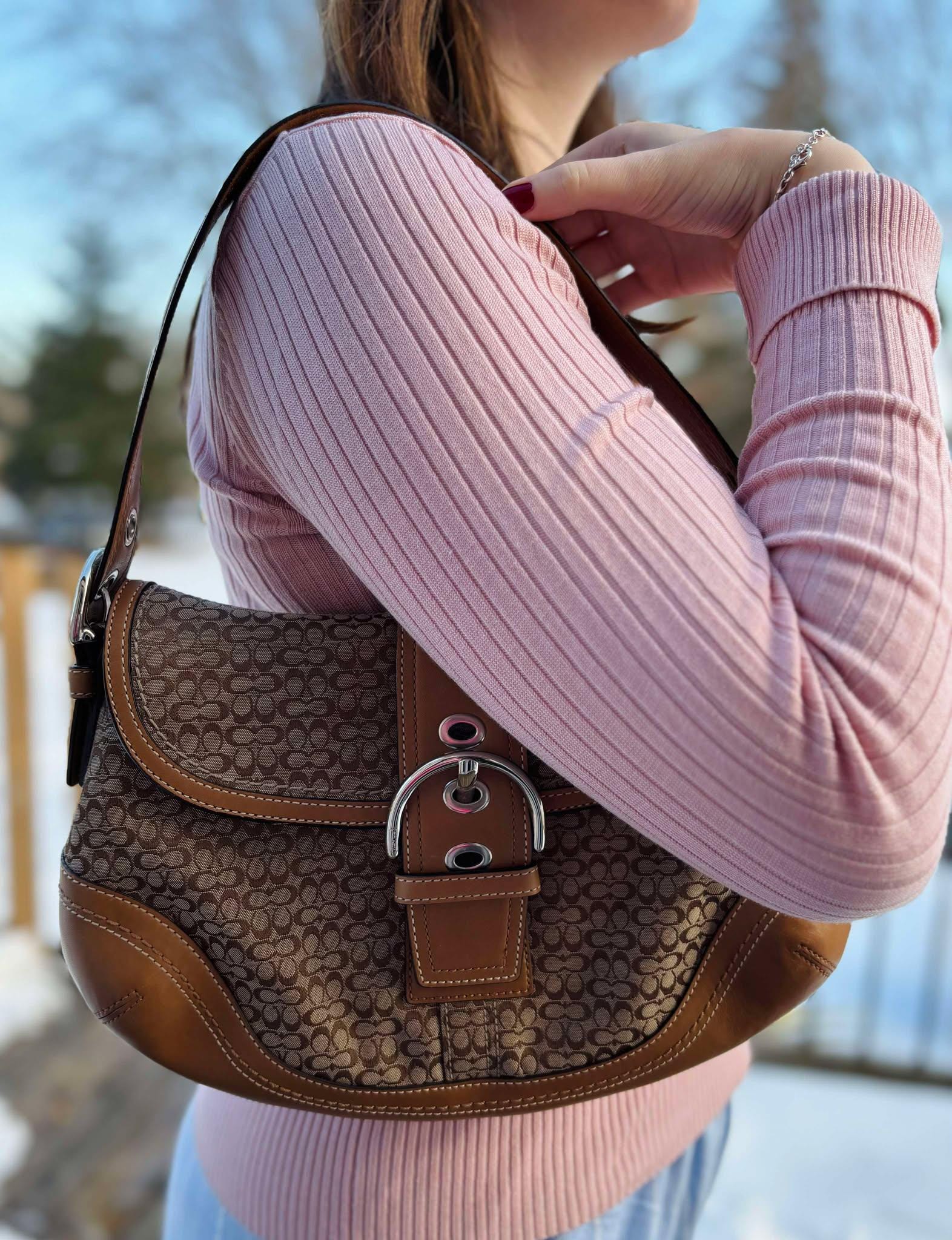 Vintage Y2K COACH Soho Signature Shoulder Bag, Coach