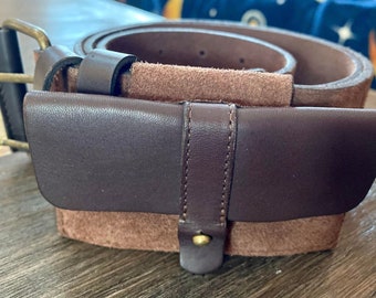 Vintage PER UNA Boho Suede Leather Belt
