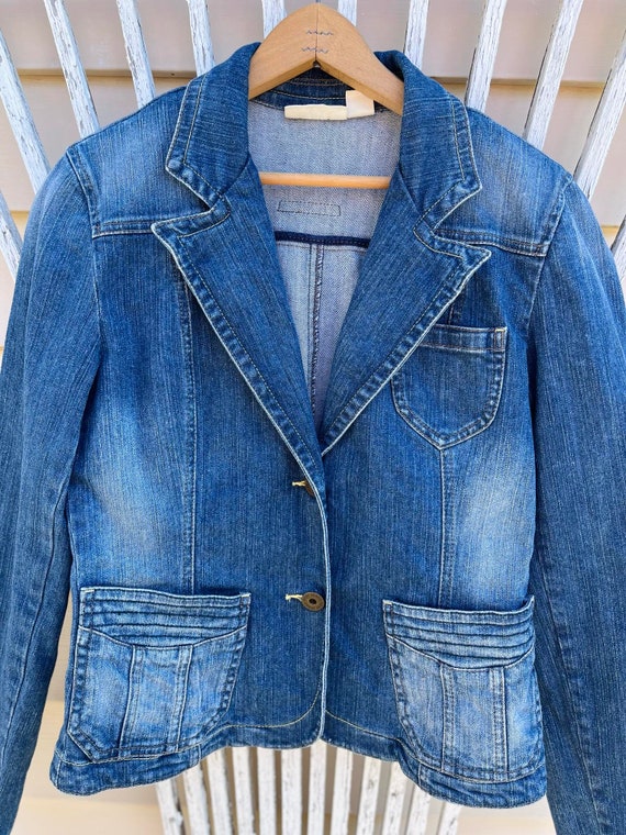 Women's Y2K DKNY JEANS Denim Jacket, Vintage Jean… - image 3