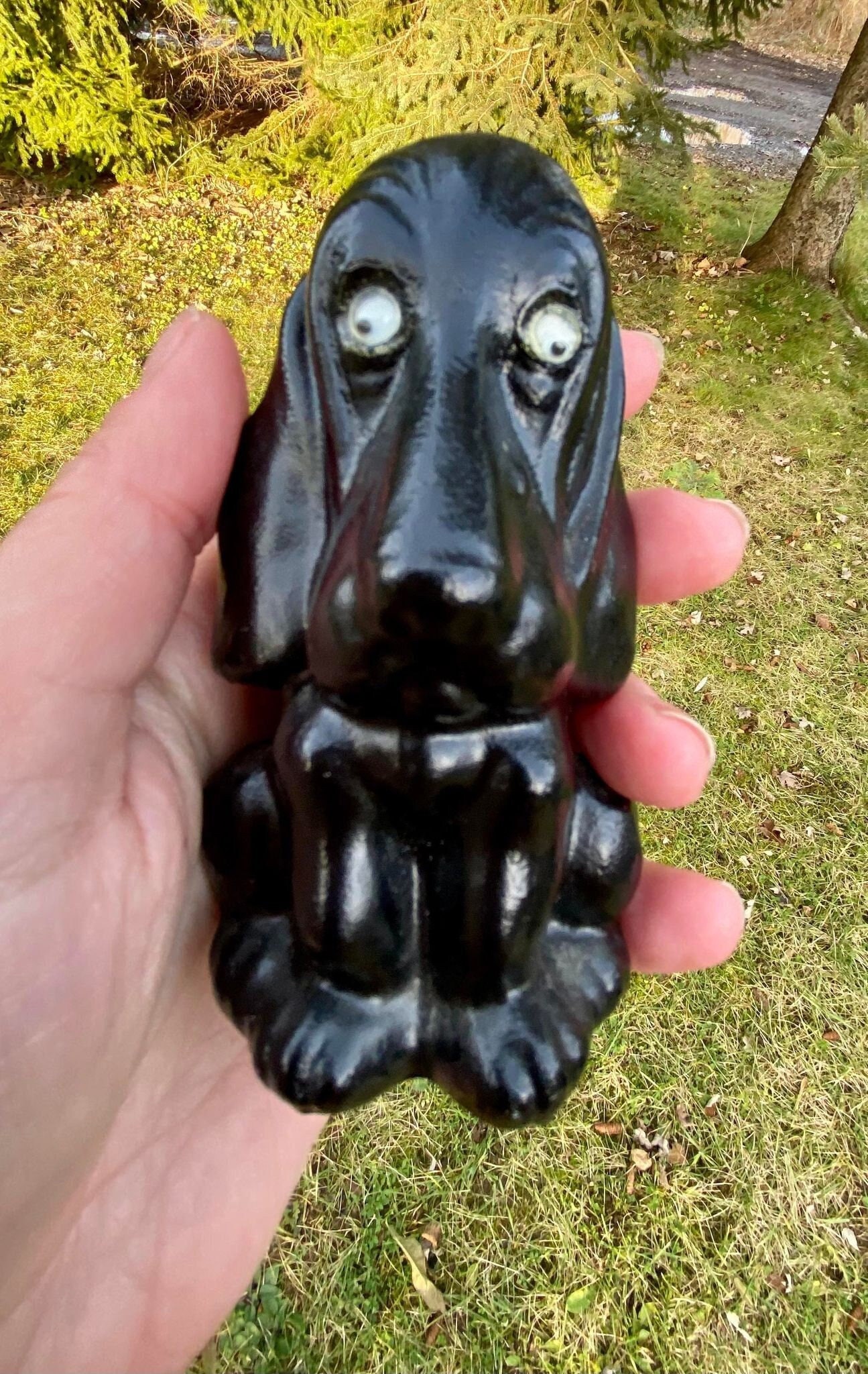 vintage dog ornament ❀ blue eye ワンちゃん インテリア小物