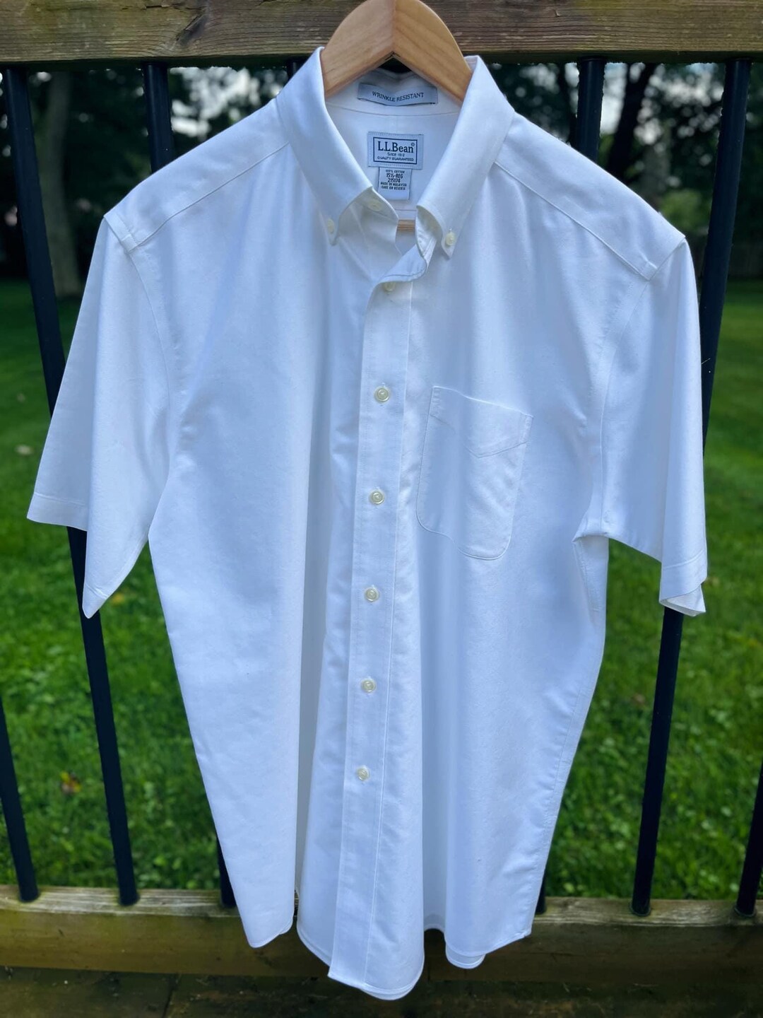 Men's L.L. BEAN White Short Sleeve Button up Shirt Size 15.5, Wrinkle  Resistant Dress Shirt - Etsy Denmark