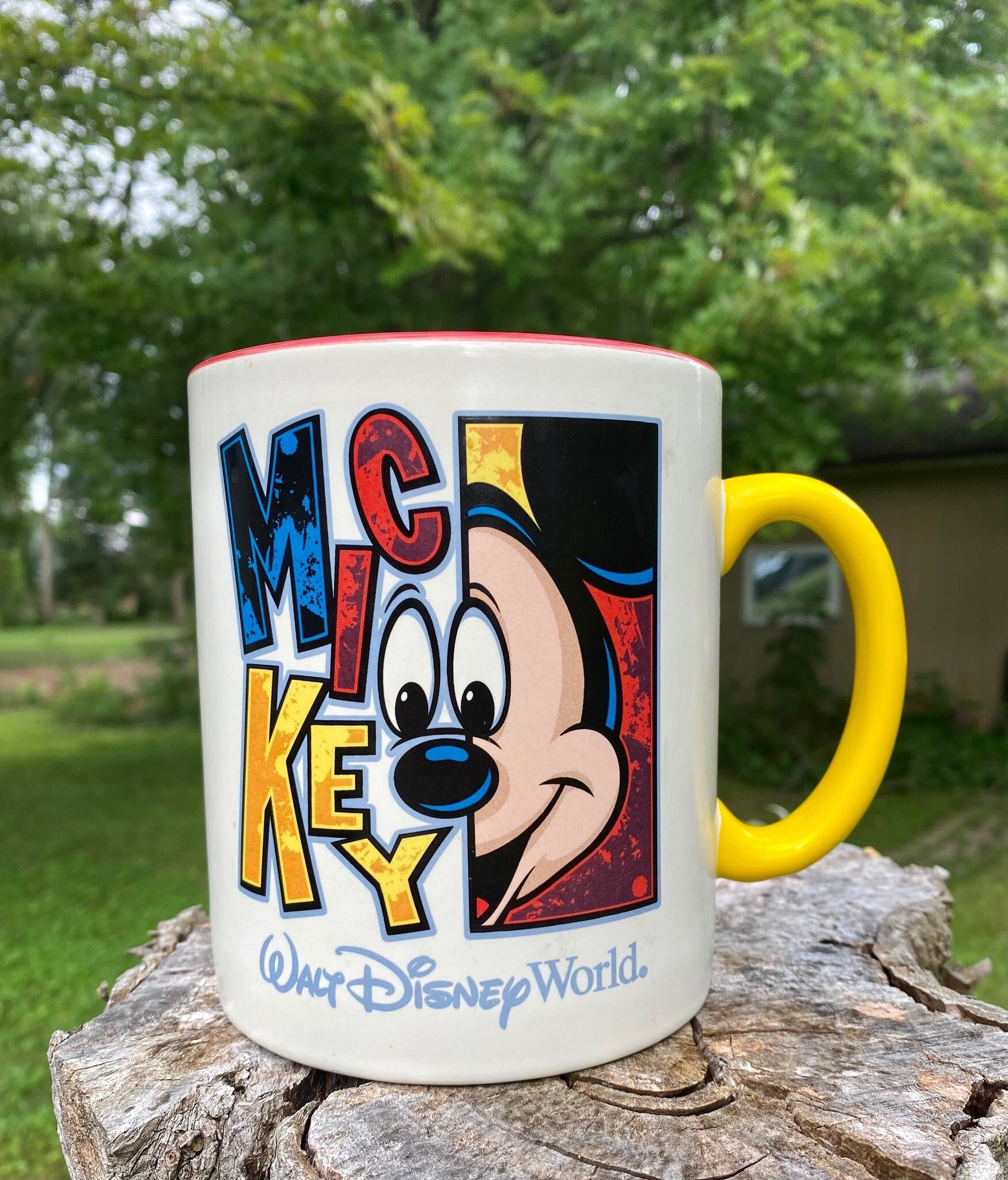 Vintage Large Walt Disney World Mickey Mouse Coffee Mug 