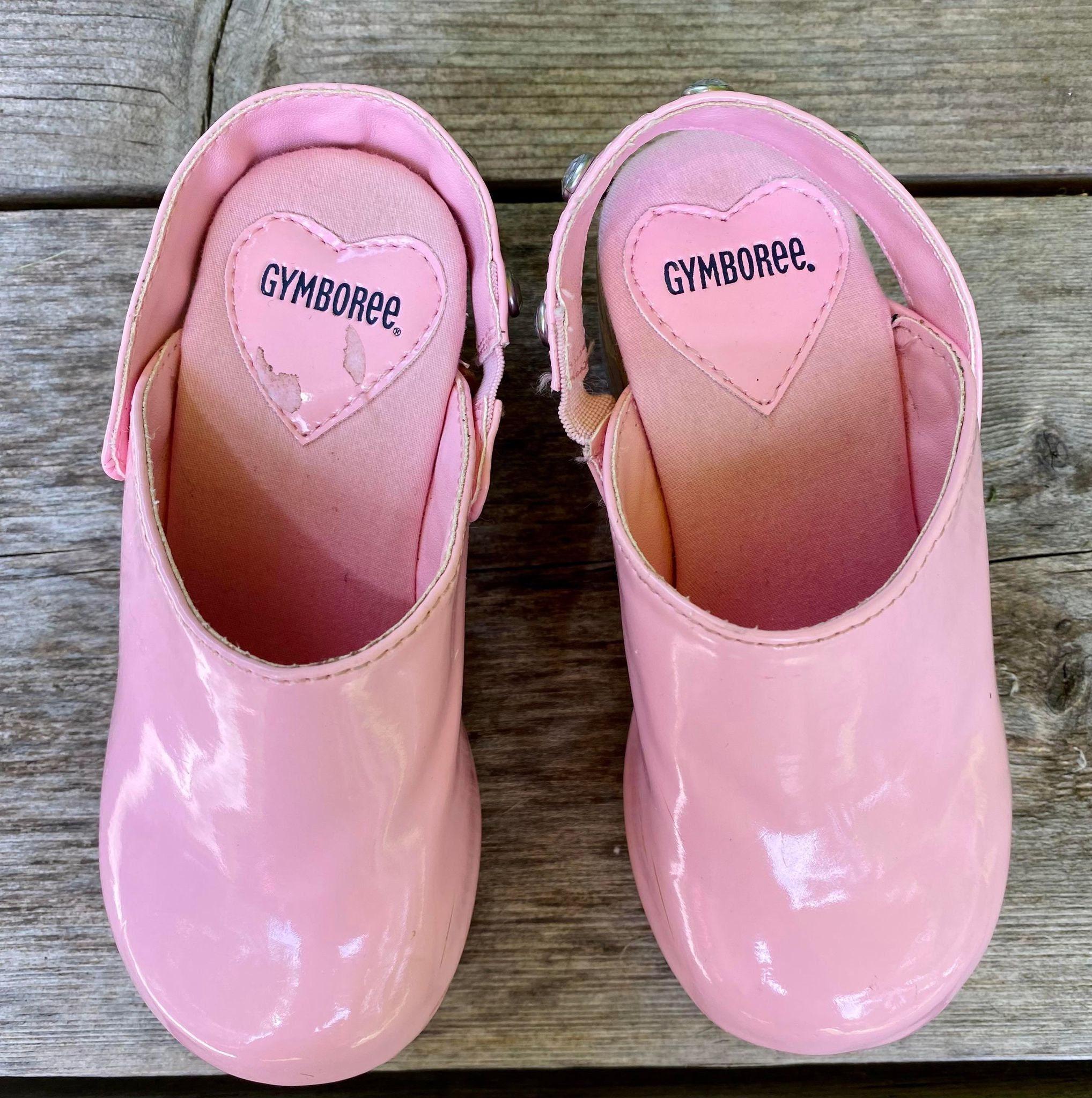 2011 Gymboree Toddler Girl Pink Clogs Size 9, Kids Rhinestone Clog