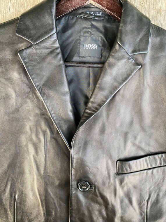 Homme HUGO BOSS Veste Blazer En Cuir Taille Petit Etsy France
