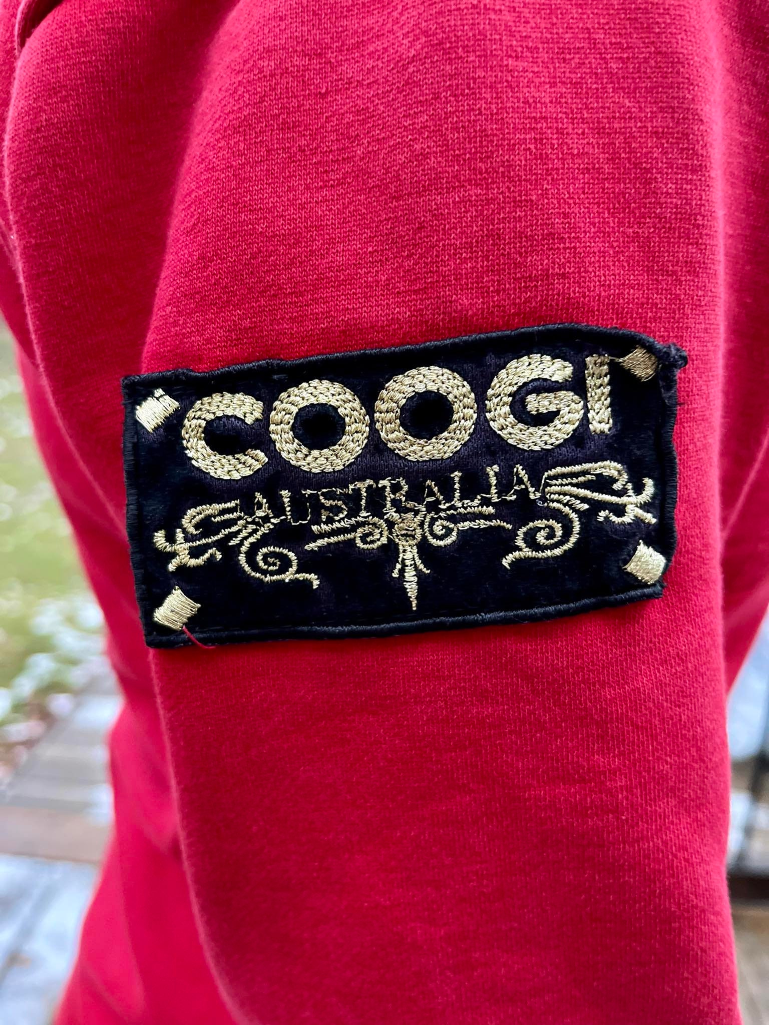 Men's Embroidered COOGI Australia Zip up Hoodie Jacket Size Large