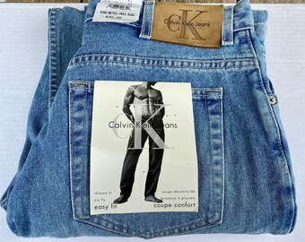 Vintage Men's Calvin Klein Easy Fit Jeans Vintage Blue CK - Etsy UK Vintage Men's Calvin Klein Easy Fit Jeans Vintage Blue CK - Etsy UK