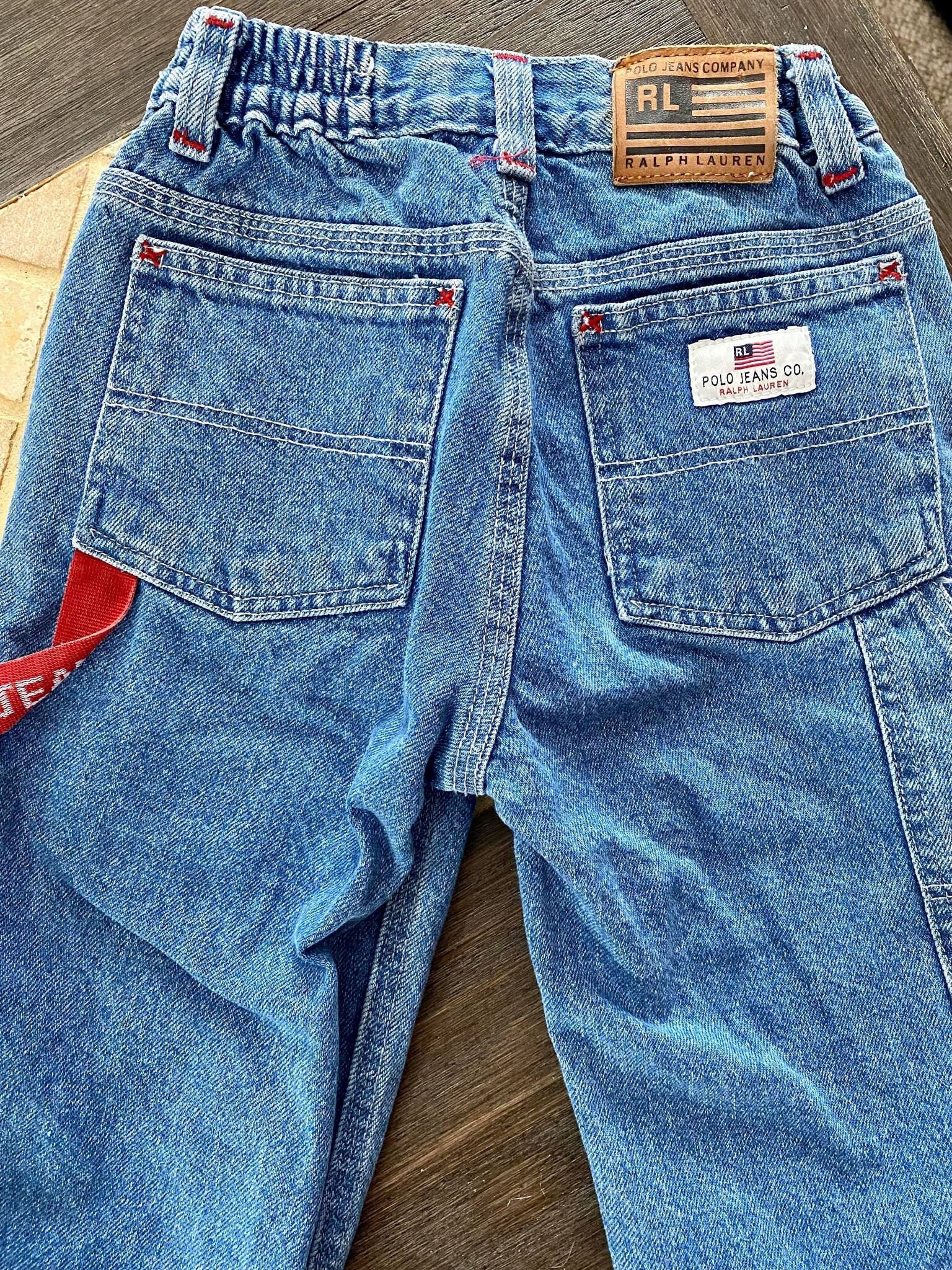 Vintage Boys RALPH LAUREN RL Jeans Kids Polo Jeans Carpenter