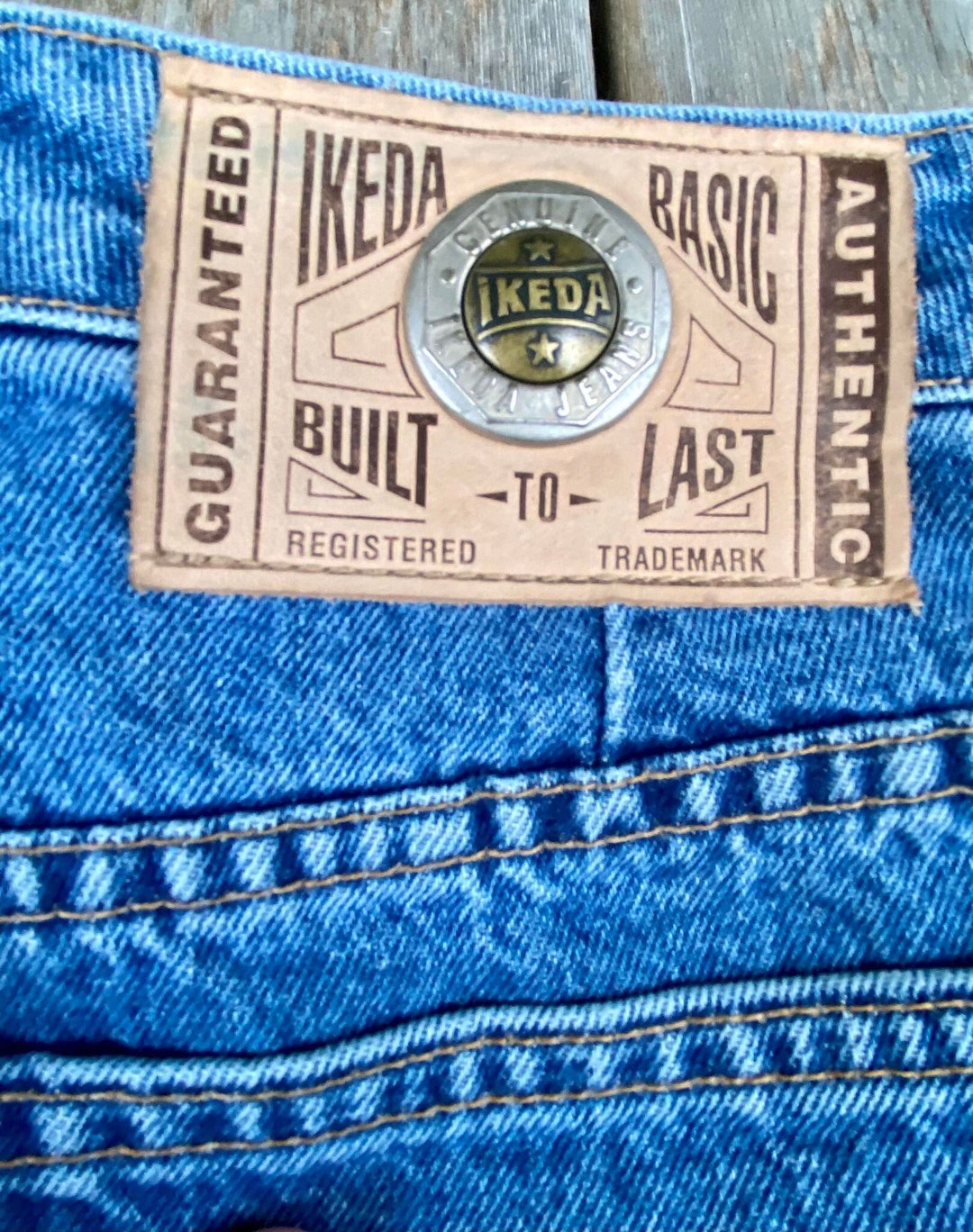 Vintage IKEDA Jeans Retro High Rise Denim Pants Made in - Etsy