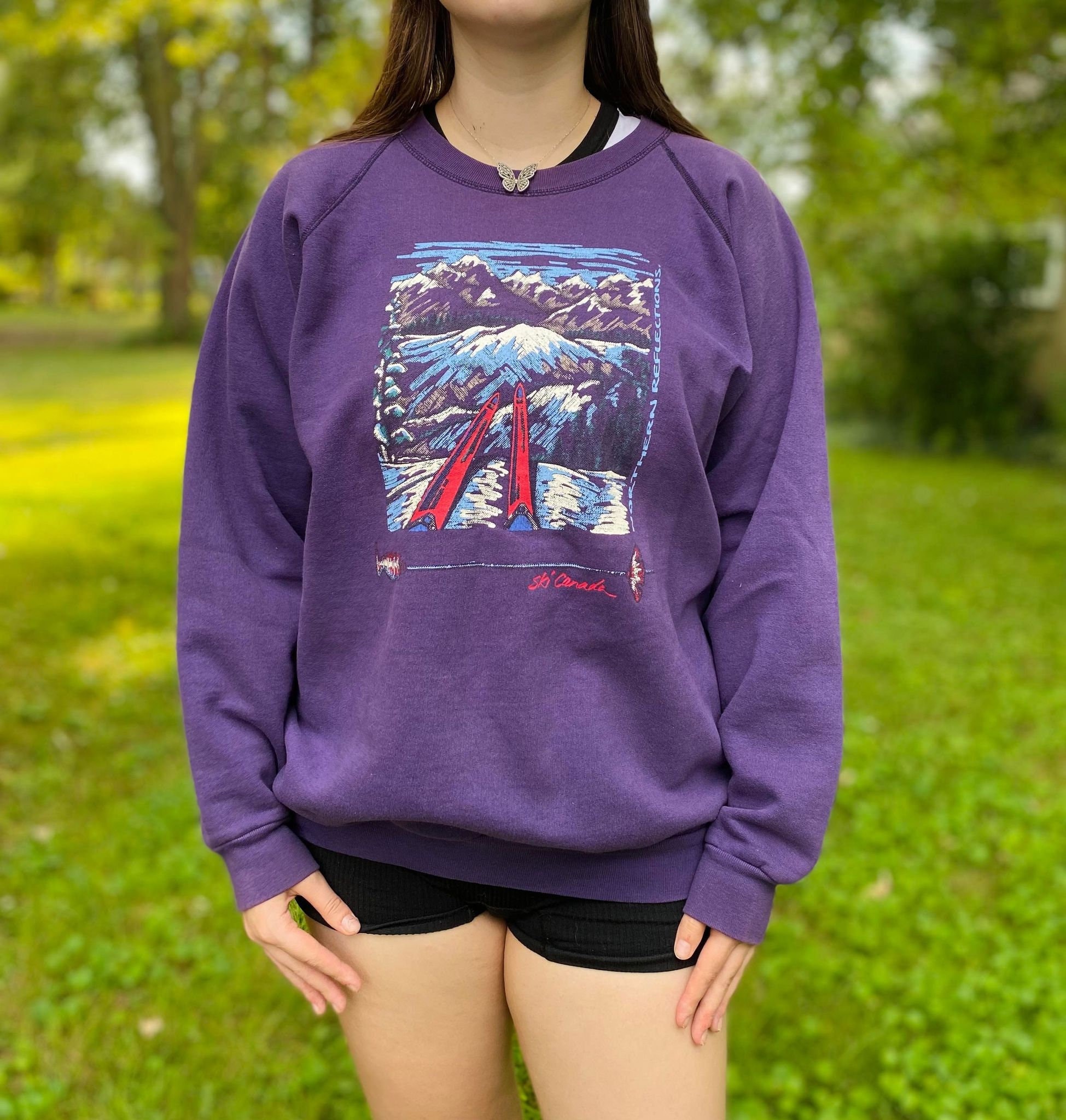 Northern Reflections Sweatshirt Crewneck Vintage 90s Graphic