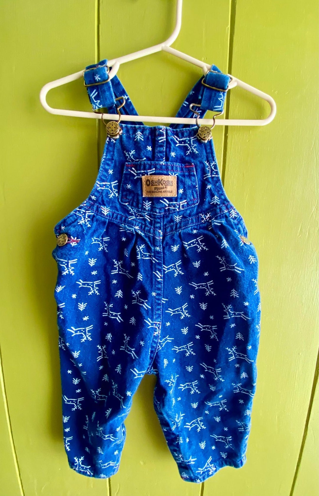 Oshkosh Baby Denim Overalls, Infant Jean Dungarees Size 6 Months Etsy