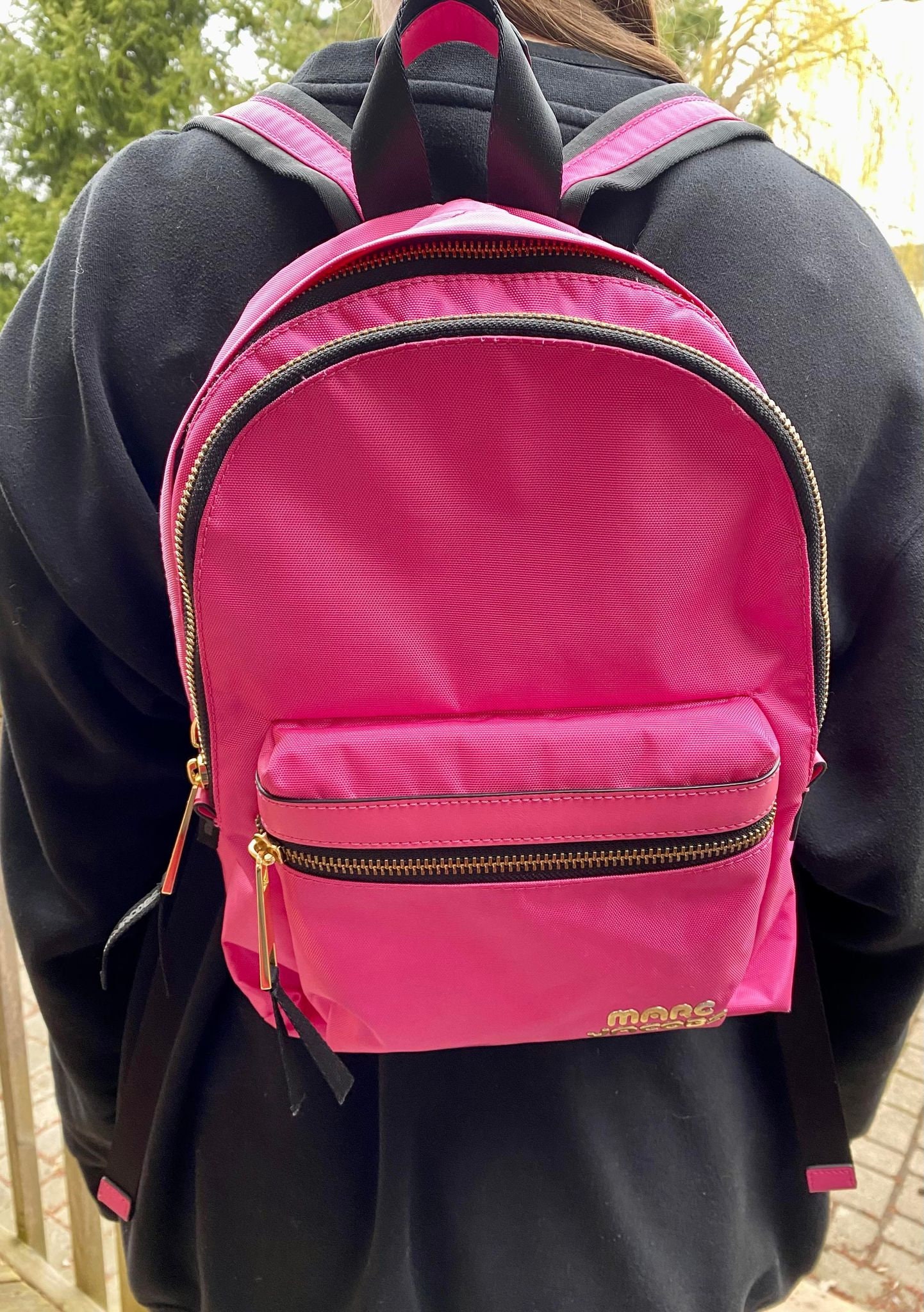 Marc Jacobs Pink Trek Pack Mini Backpack Nylon Travel Bag Etsy