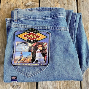 Vintage CHIC Jeans, Women&#39;s 90s Classic Fit Straight Leg Denim Pants Size 20 Tall