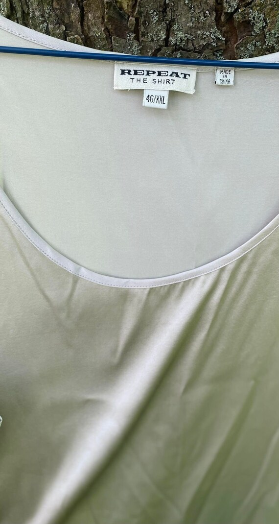 Women's Silk Sleeveless Blouse, REPEAT Silk Shirt… - image 3