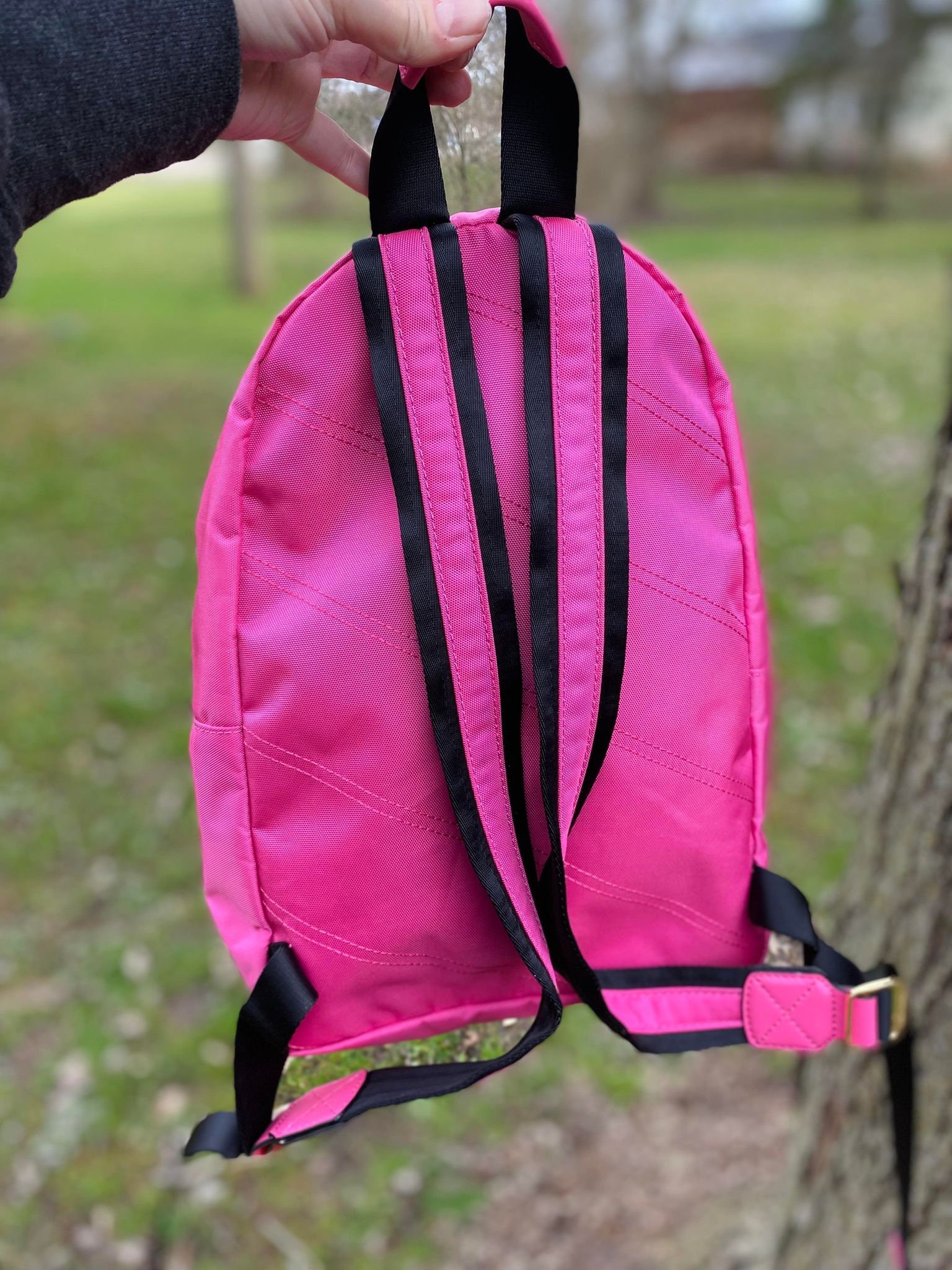 Marc Jacobs Pink Trek Pack Mini Backpack Nylon Travel Bag 