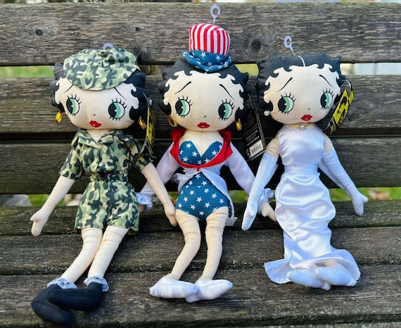 Vintage 1999 KELLYTOY Betty Boop Plush Doll NWT, Vintage Betty