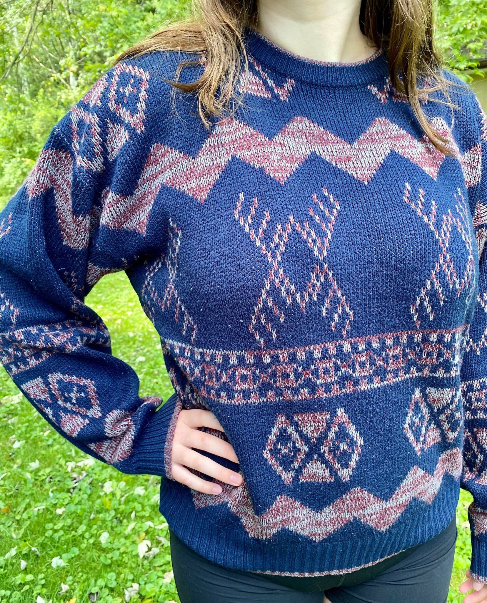 Vintage Jonathan Bryan Knit Sweater 90s 