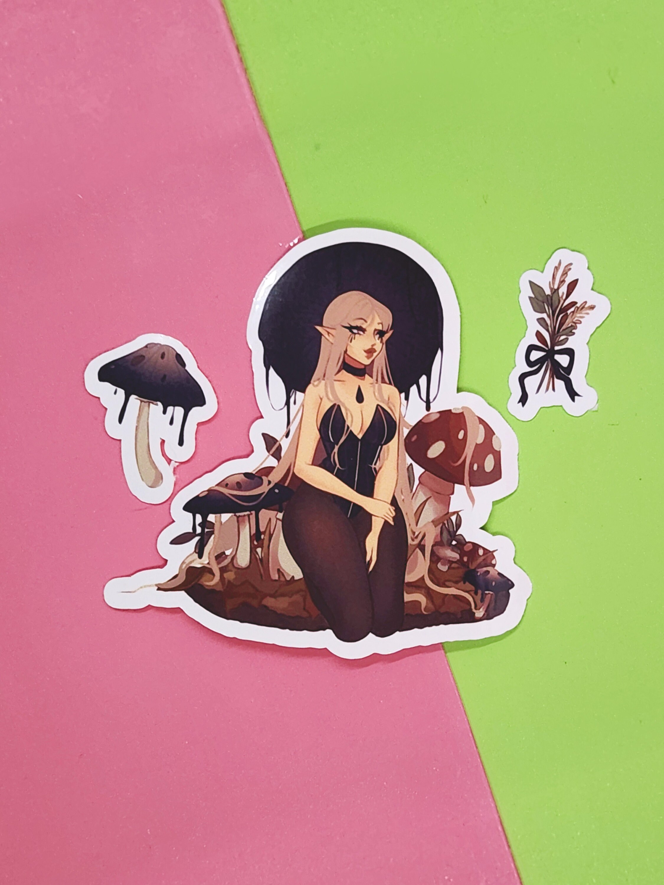 Mushroom Girl Sticker | Autumn | Fall | Waifu