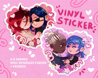 Arcane Vinyl Stickers - Ekko and Jinx, VI and Caitlyn