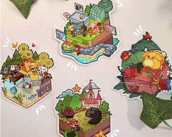 Cozy Nostalgic Game - Vinyl Stickers