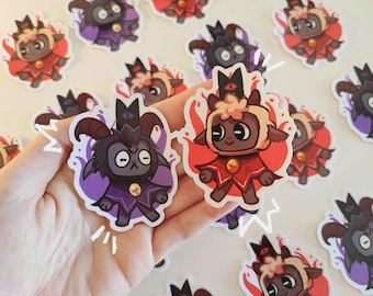 Lamb and Goat Glossy Sticker set - Cult of the Lamb