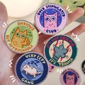Mentally Unstable Club Funny Cats - Vinyl waterproof sticker product logo