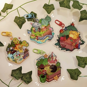 Juego nostálgico acogedor - Llavero acrílico