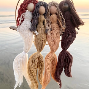 Macramé Mermaids | fibre art | macramé doll