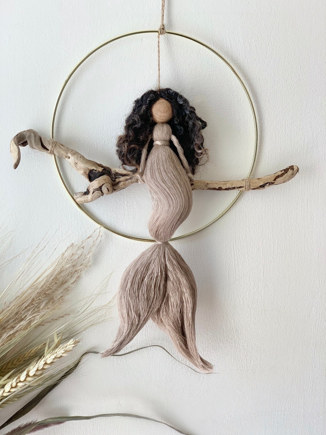 Macramé Mermaids fibre art macramé wall art Etsy