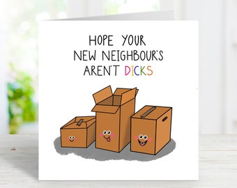 Funny New Home Card Moving In Out Mortgage Rude Joke Humour