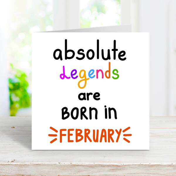 February Birthday card | card for boyfriend| for her Pisces birthday|Aries| Pisces| cheeky card for him|for teenagers