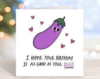 Funny Birthday Card, Rude September birthday card For Boyfriend, Husband, Partner, For him, quirky