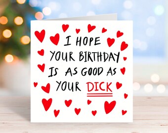 Funny Birthday Card, Rude November birthday card For Boyfriend, Husband, Partner, For him, quirky
