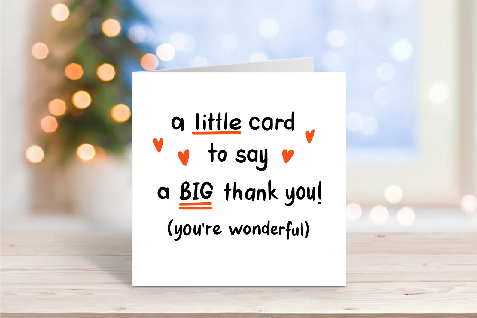 A Little Card to Say a Big Thank Youthank You Card - Etsy UK