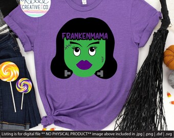 Halloween Frankenmama / Frankenstein Digital Graphic SVG|PNG|DXF|Jpg