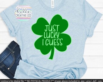 St. Patricks Day | Lucky | Four Leaf Clover Digital Graphic SVG | PNG | DXF | Jpeg