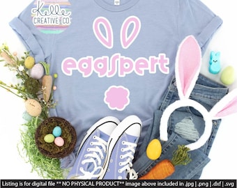 T-shirt pasquale Spring Eggspert Stratificato SVG / DXF / PNG / Jpg