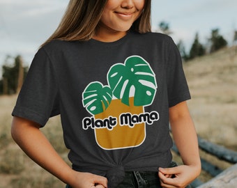 Retro Plant Mama Shirt | Short-Sleeve Unisex T-Shirt