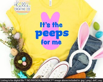 Easter Peeps Spring T-shirt Layered SVG | PNG | DXF | Jpg