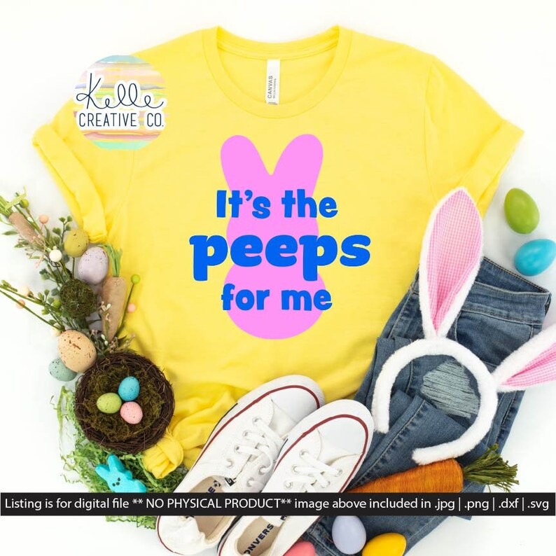 T-shirt primavera Peeps pasquale Stratificata SVG / PNG / DXF / Jpg immagine 1