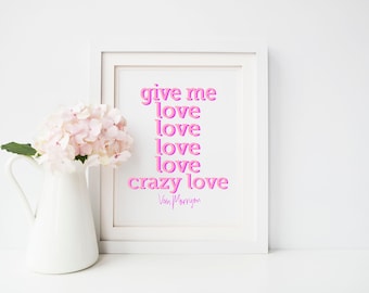 Crazy Love Valentine Digital Printable