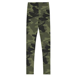 Youth Green Leggings / Youth Leggings / Girl&#39;s Leggings / Teen Leggings / Woman Leggings / Gym Leggings / Gift For Her